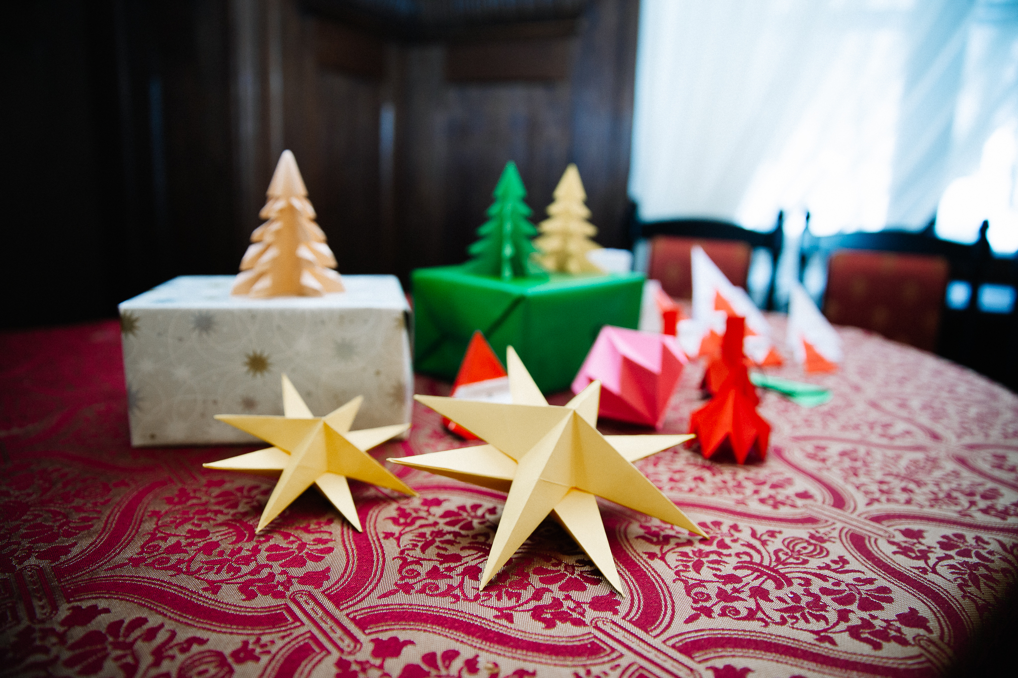 Kalėdinių žaisliukų gamyba origami technika (foto)